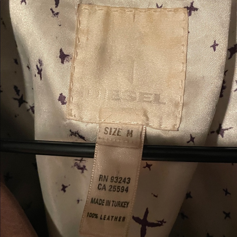 Diesel Brown Leather Women's Jacket - Picture 2 of 5